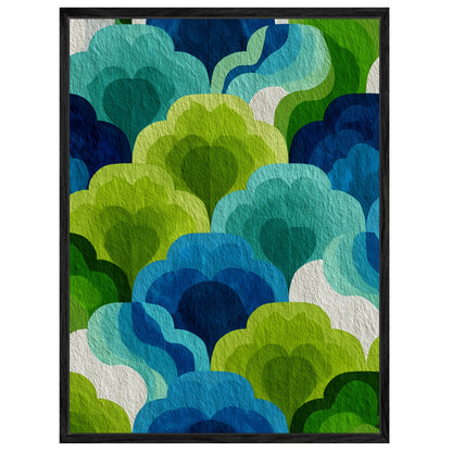 Wolken Formen Muster Leinwandbild