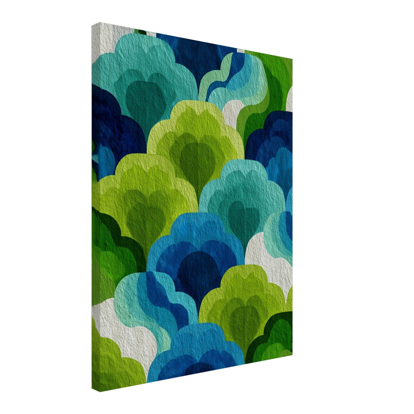 Wolken Formen Muster Leinwandbild