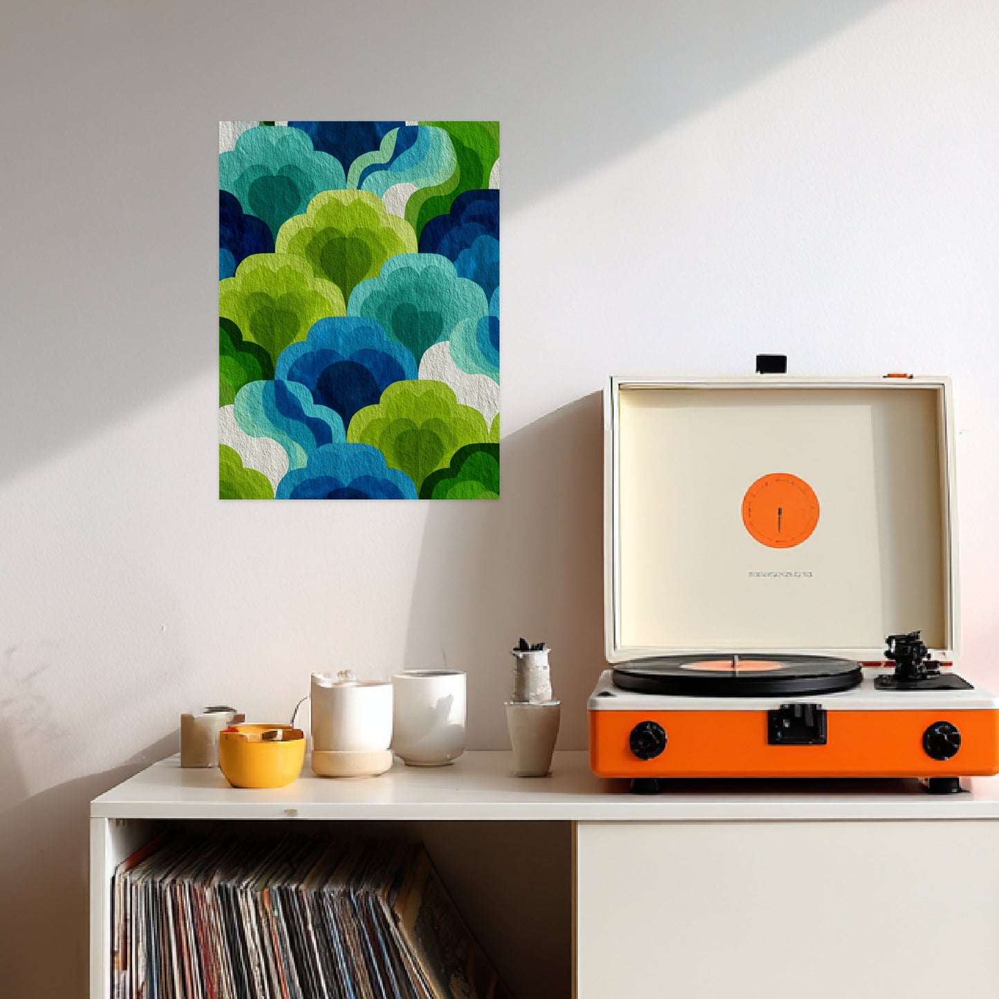 Wolken Formen Muster Poster