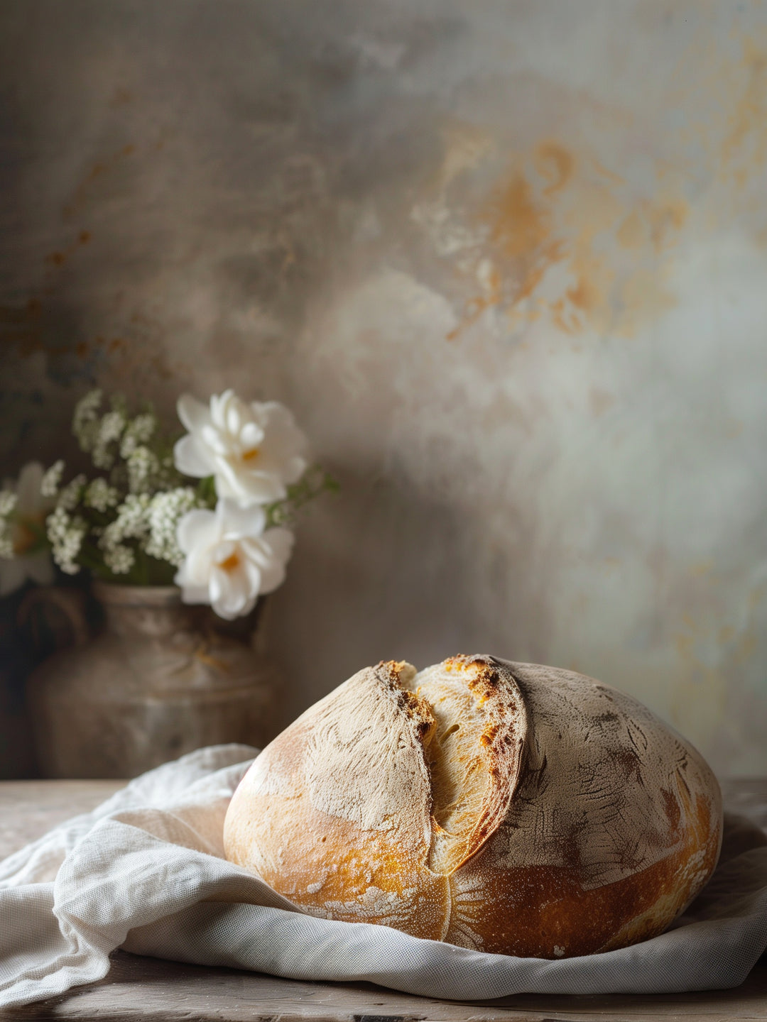 Frisch gebackenes Bauernbrot  – Wandkunst