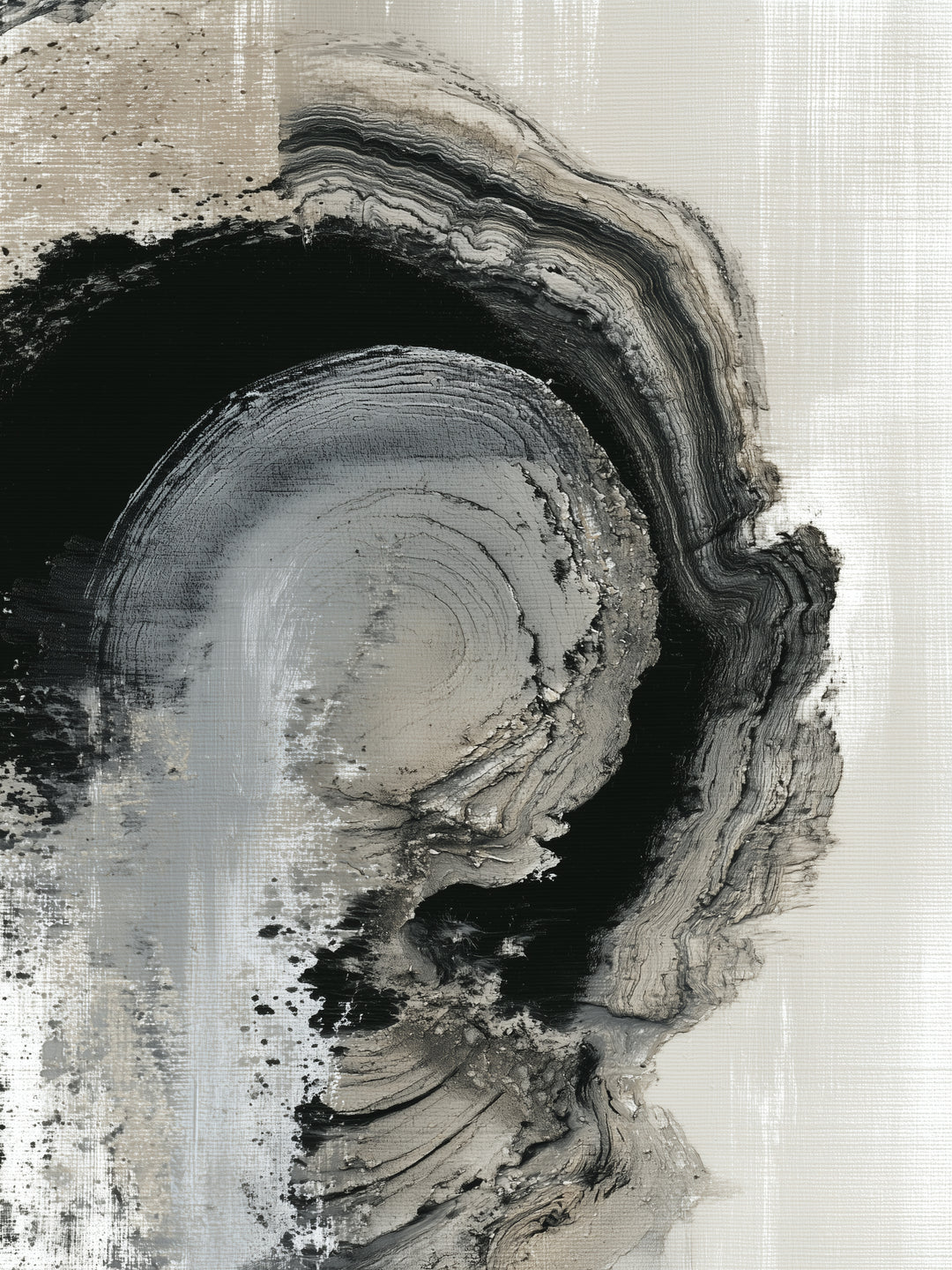 Schichten der Erde abstrakt – Wandkunst