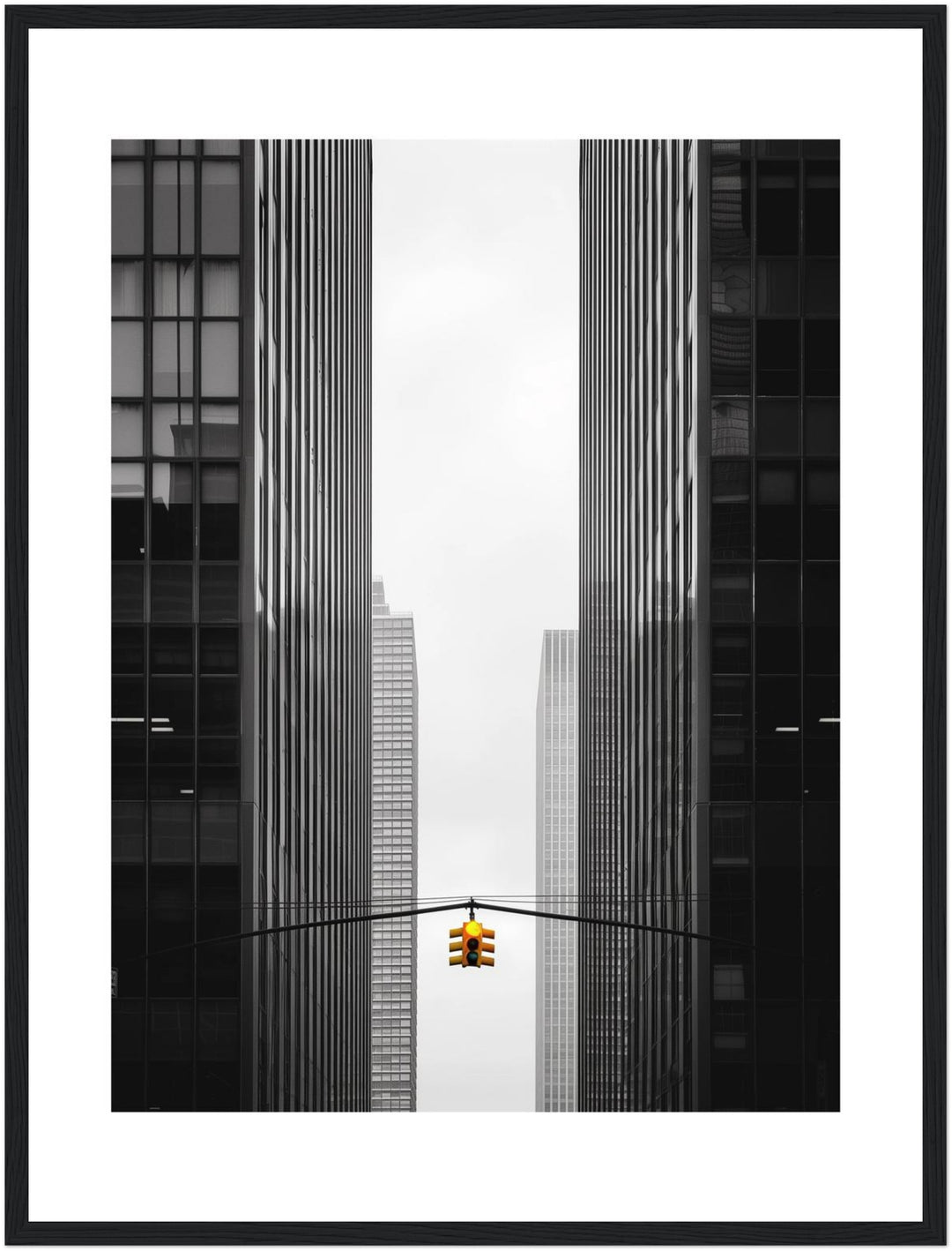 Ampel zwischen Hochhäusern New York Poster abstrakt – mattes Kunstdruck-Papier – Ansicht 6