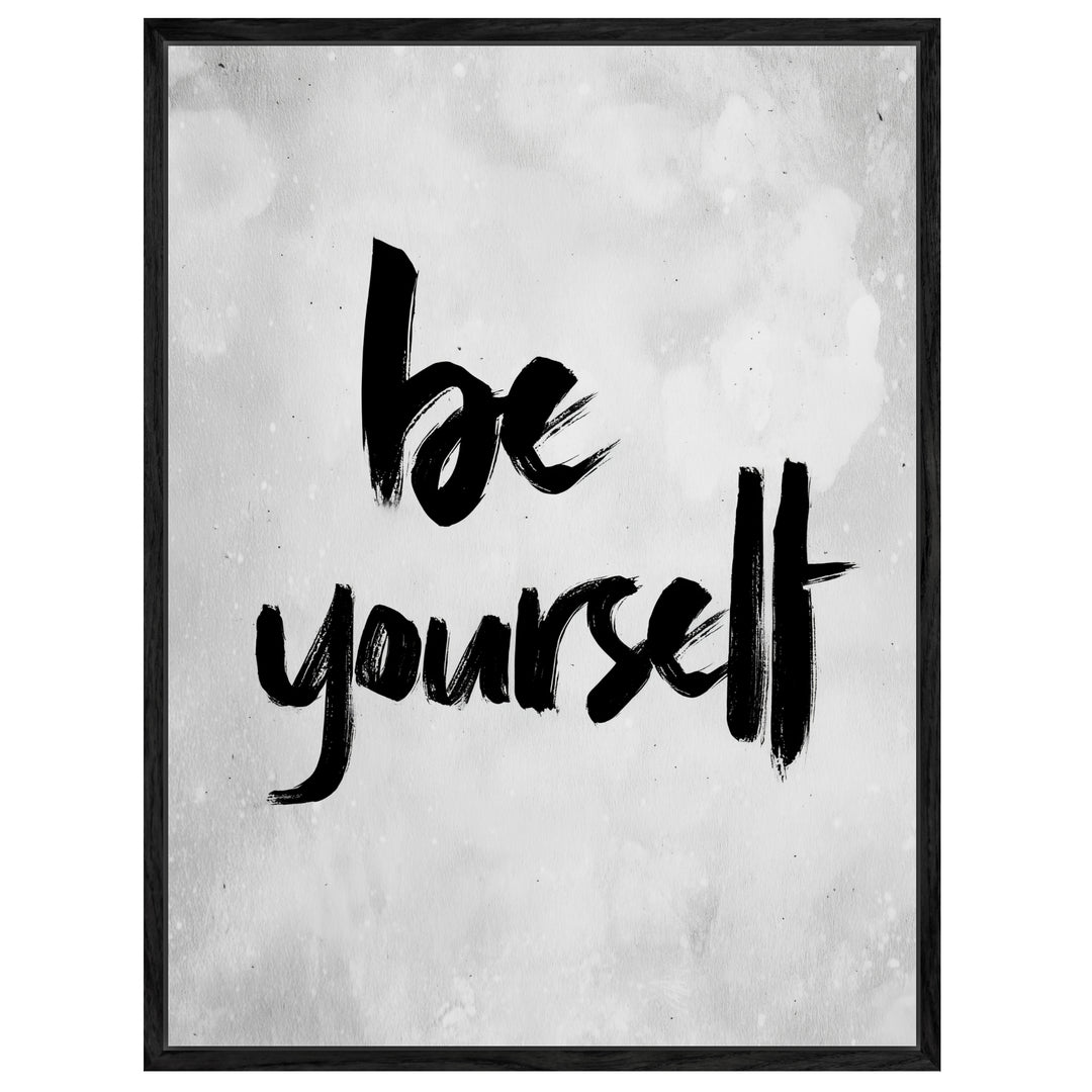 Be Yourself Leinwandbild abstrakt – Leinwand auf Holzrahmen – Ansicht 4