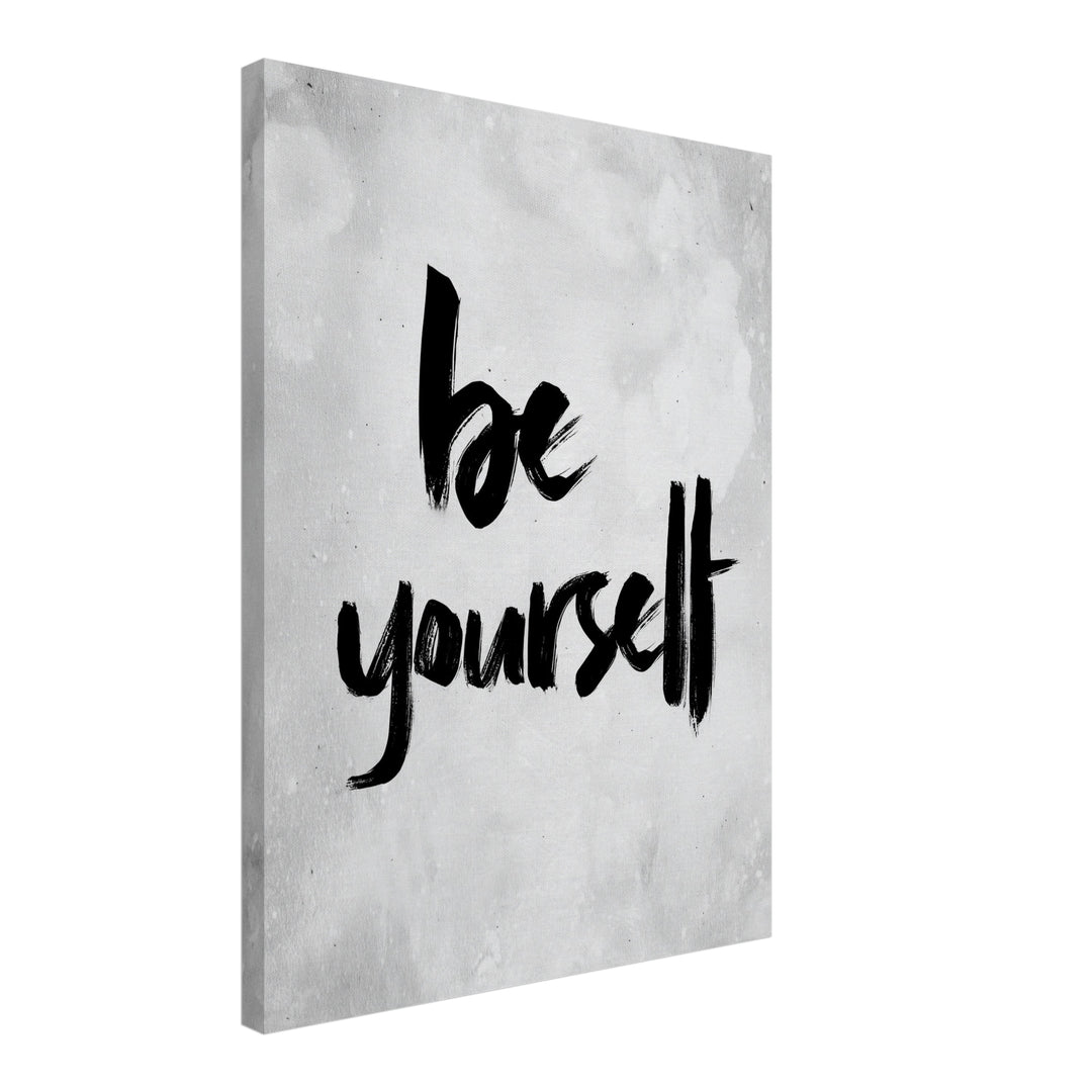 Be Yourself Leinwandbild abstrakt – Leinwand auf Holzrahmen – Ansicht 2