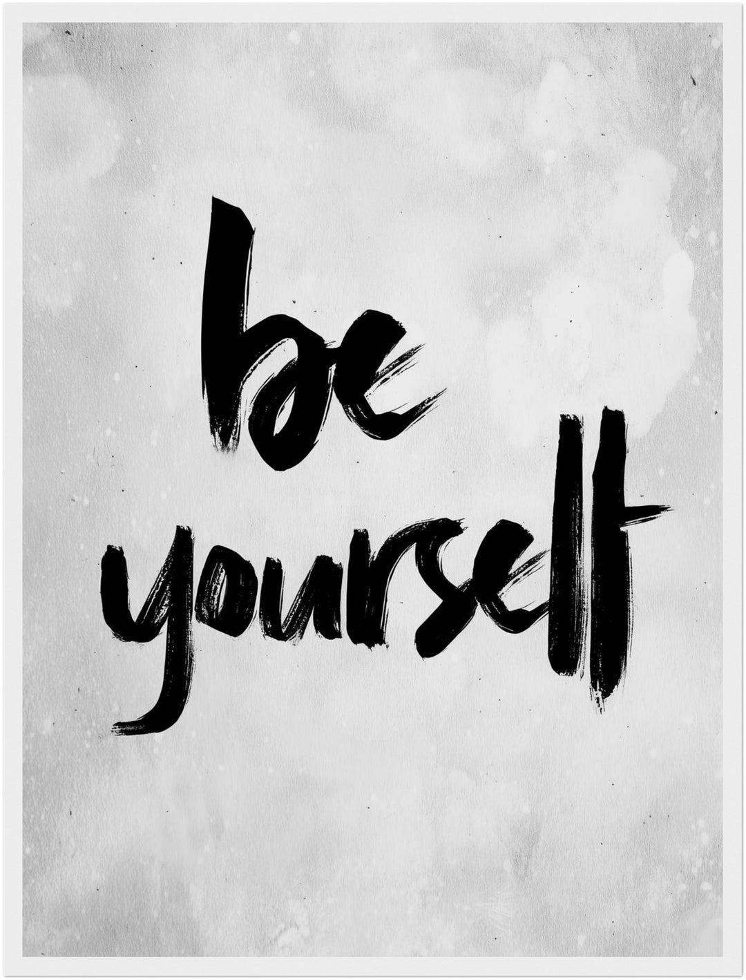 Be Yourself Poster abstrakt – mattes Kunstdruck-Papier – Ansicht 6