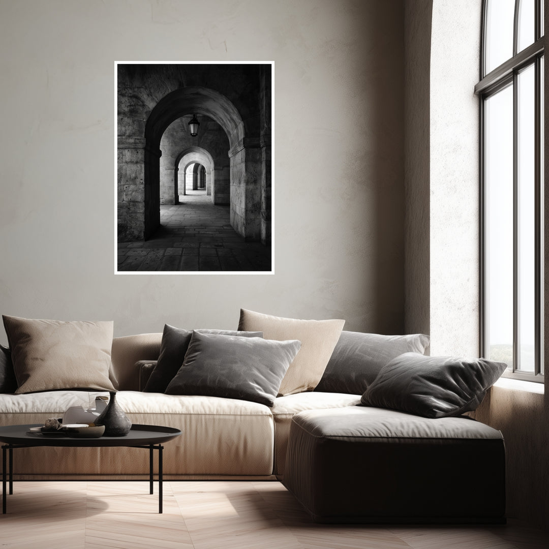 Bögen Poster schwarz weiß – mattes Kunstdruck-Papier – Ansicht 4