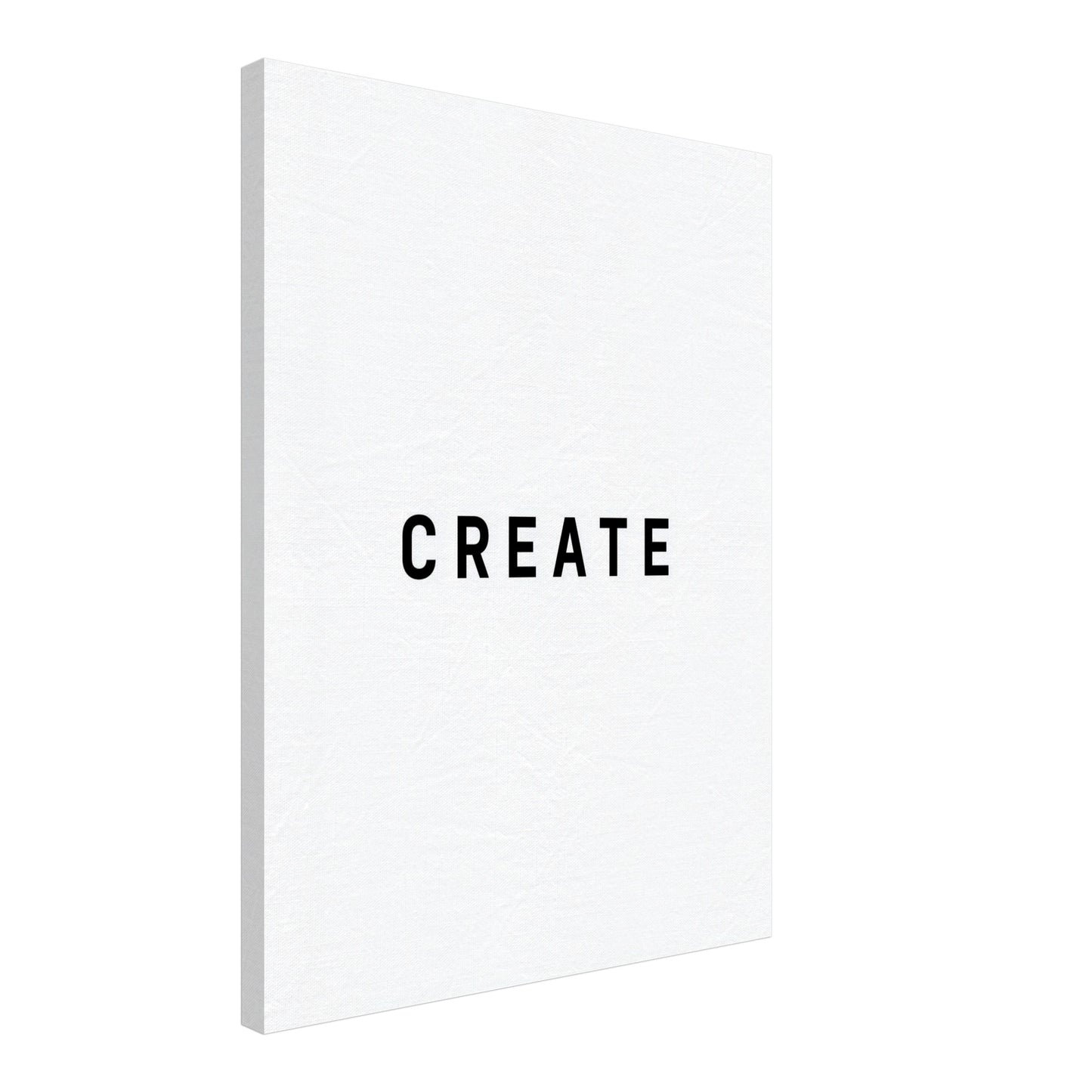 Typografie CREATE Leinwandbild