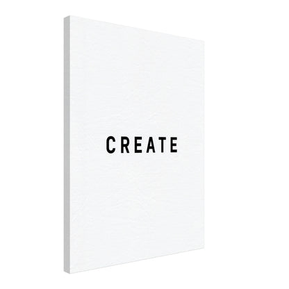 Typografie CREATE Leinwandbild