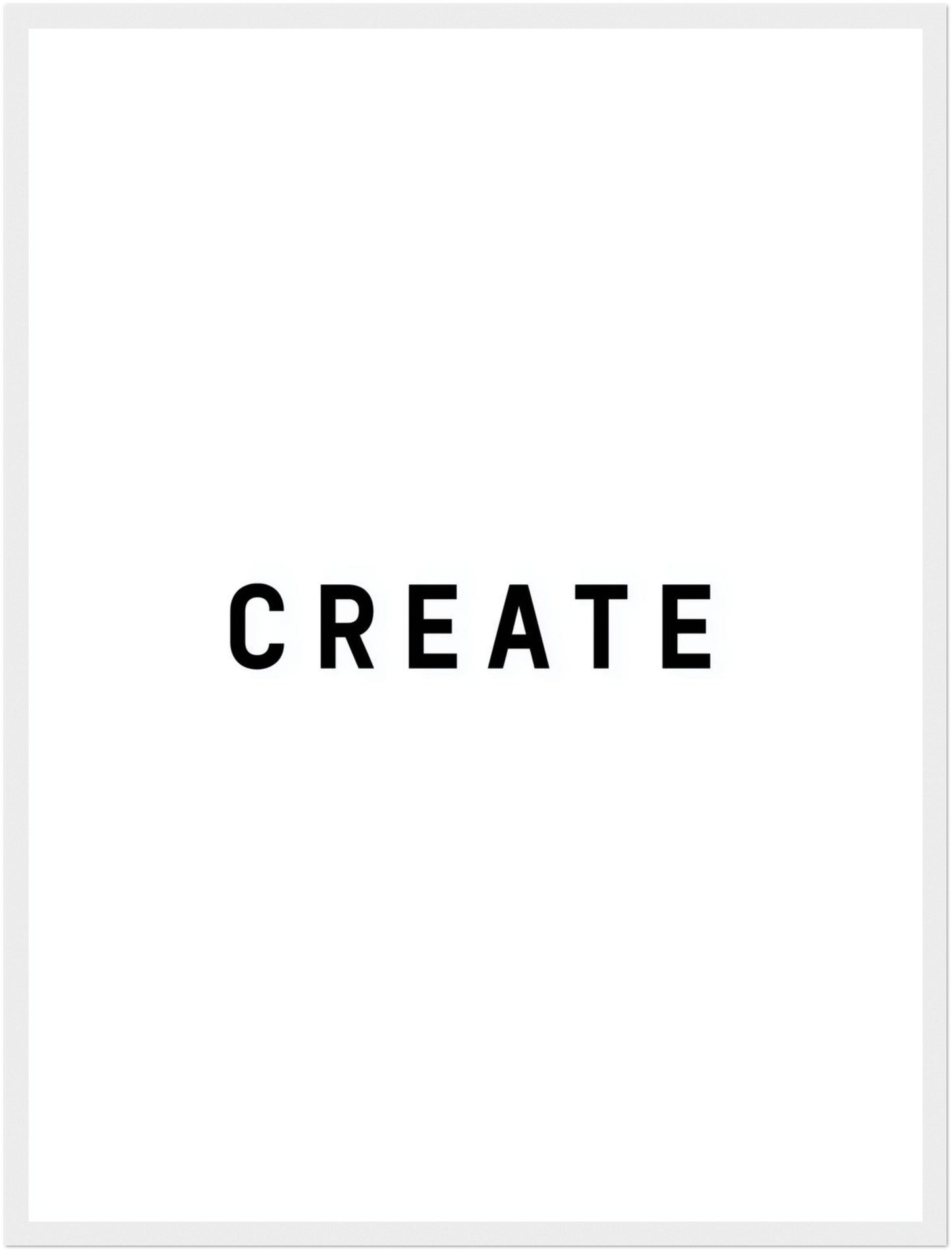 Typografie CREATE Poster