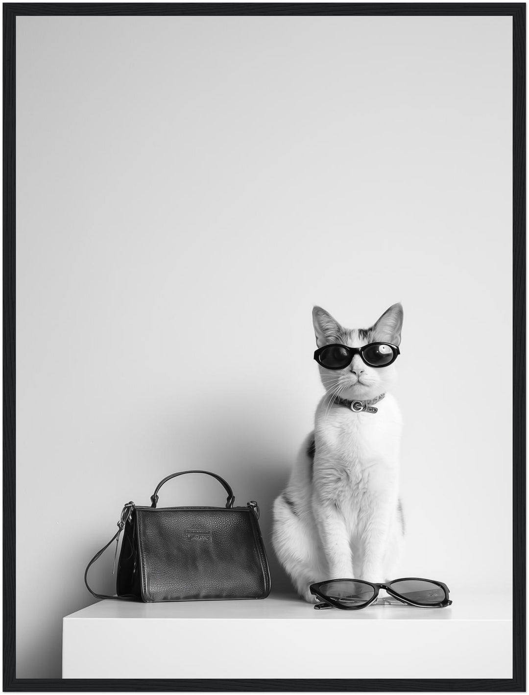 Designer Katze Poster abstrakt – mattes Kunstdruck-Papier – Ansicht 5