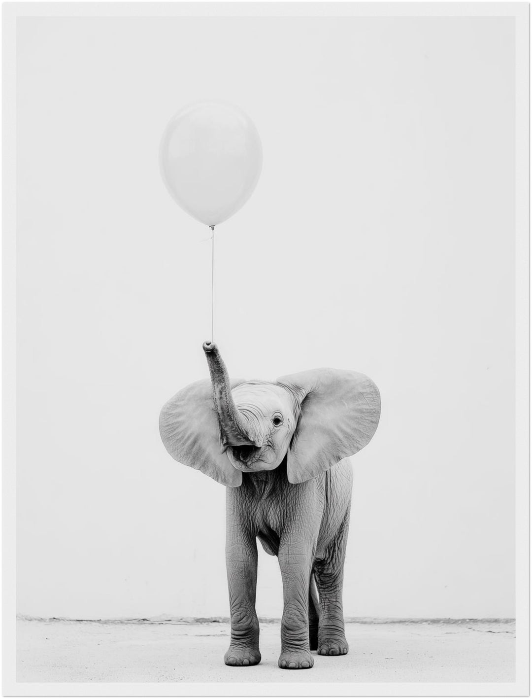 Elefant mit Ballon Poster abstrakt – mattes Kunstdruck-Papier – Ansicht 6