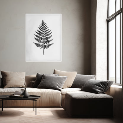 Farnblatt Silhouette Poster