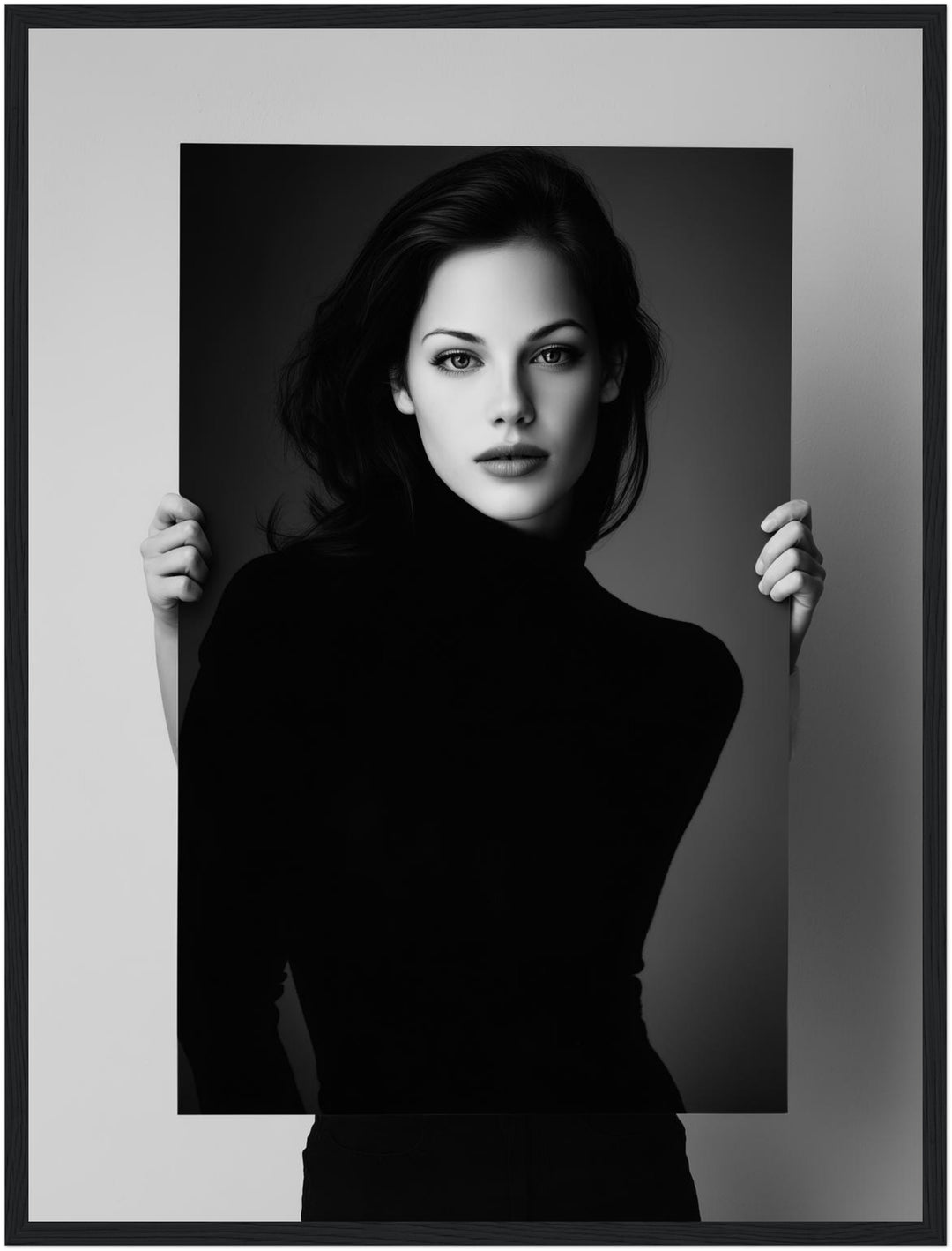 Zeitlose Eleganz Poster schwarz weiß – mattes Kunstdruck-Papier – Ansicht 6