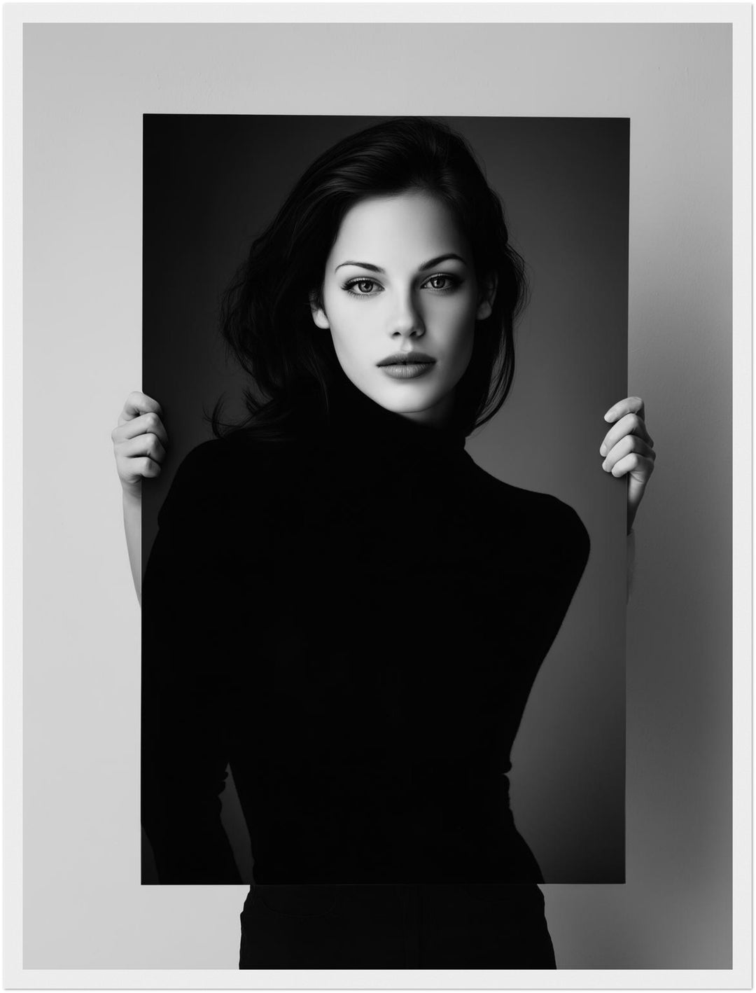 Zeitlose Eleganz Poster schwarz weiß – mattes Kunstdruck-Papier – Ansicht 5