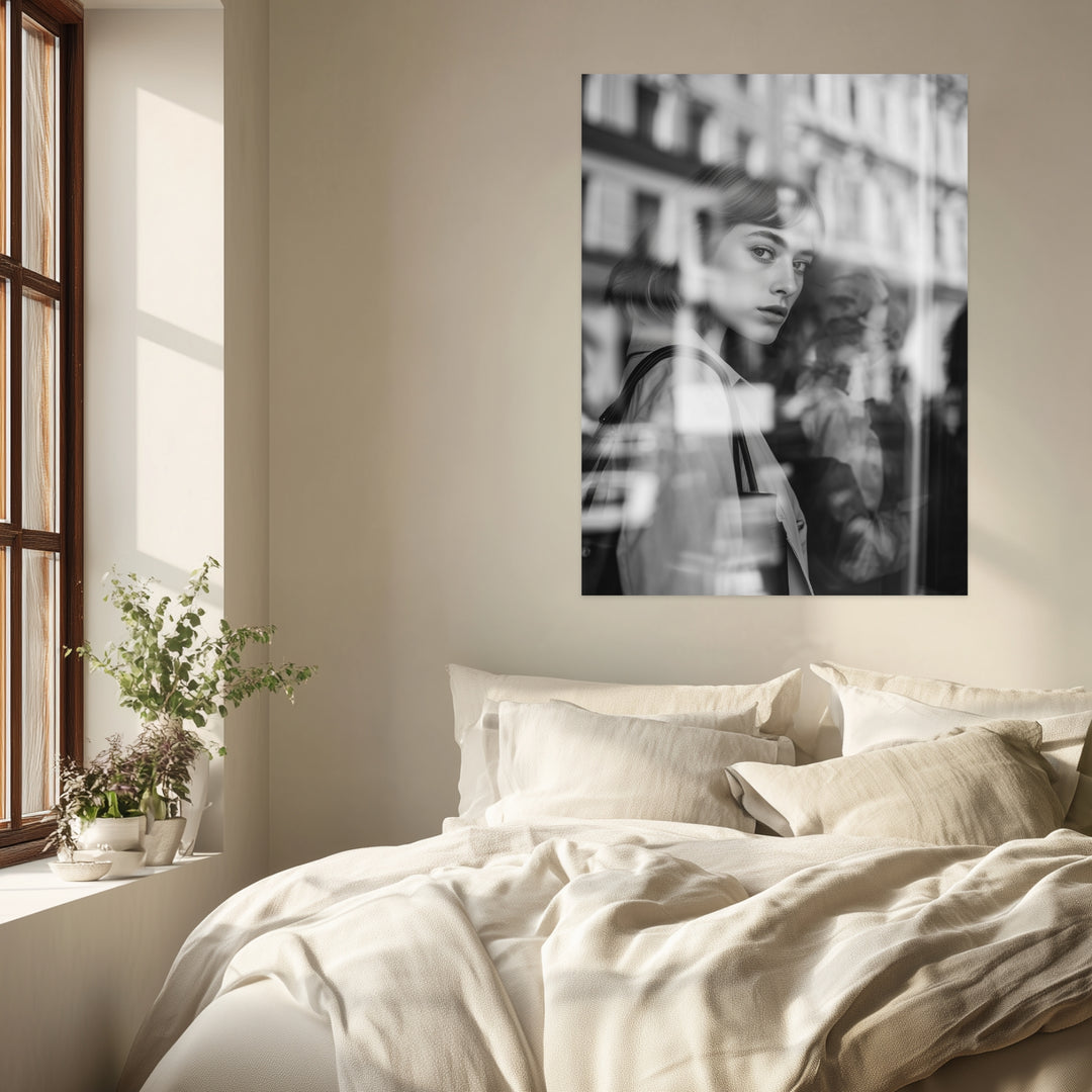 Im Augenblick Poster schwarz weiß – mattes Kunstdruck-Papier – Ansicht 3
