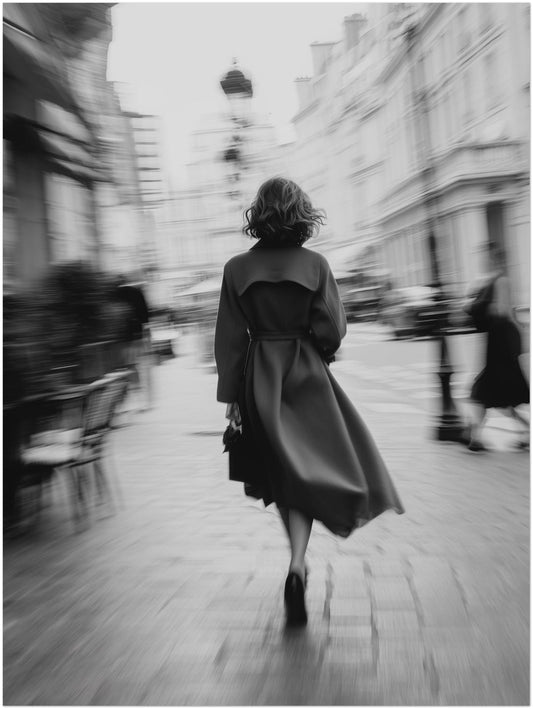 Gehende Frau Stadtbewegung Leinwandbild