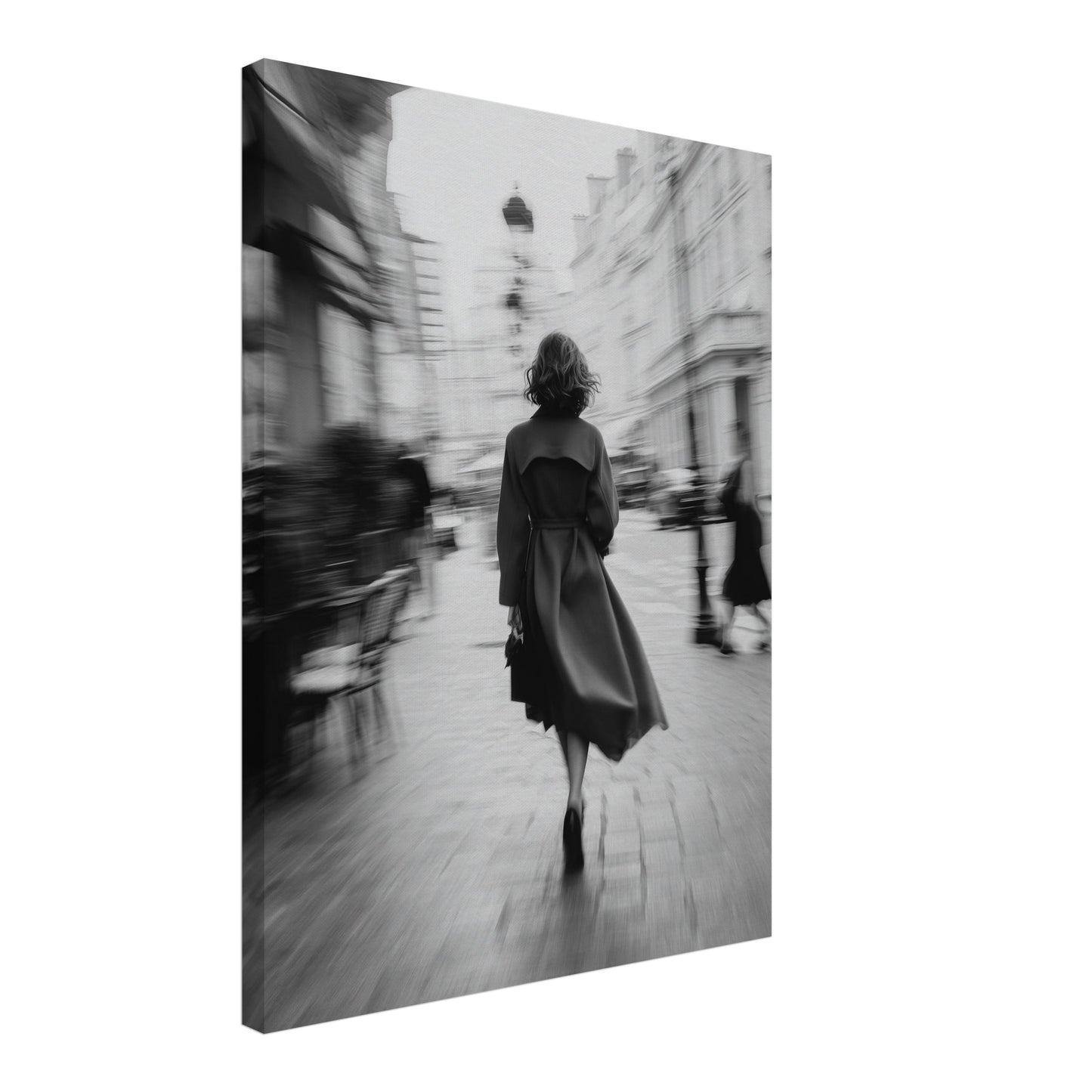 Gehende Frau Stadtbewegung Leinwandbild