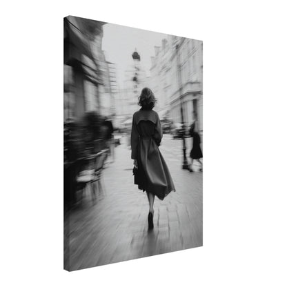 Gehende Frau Stadtbewegung Leinwandbild