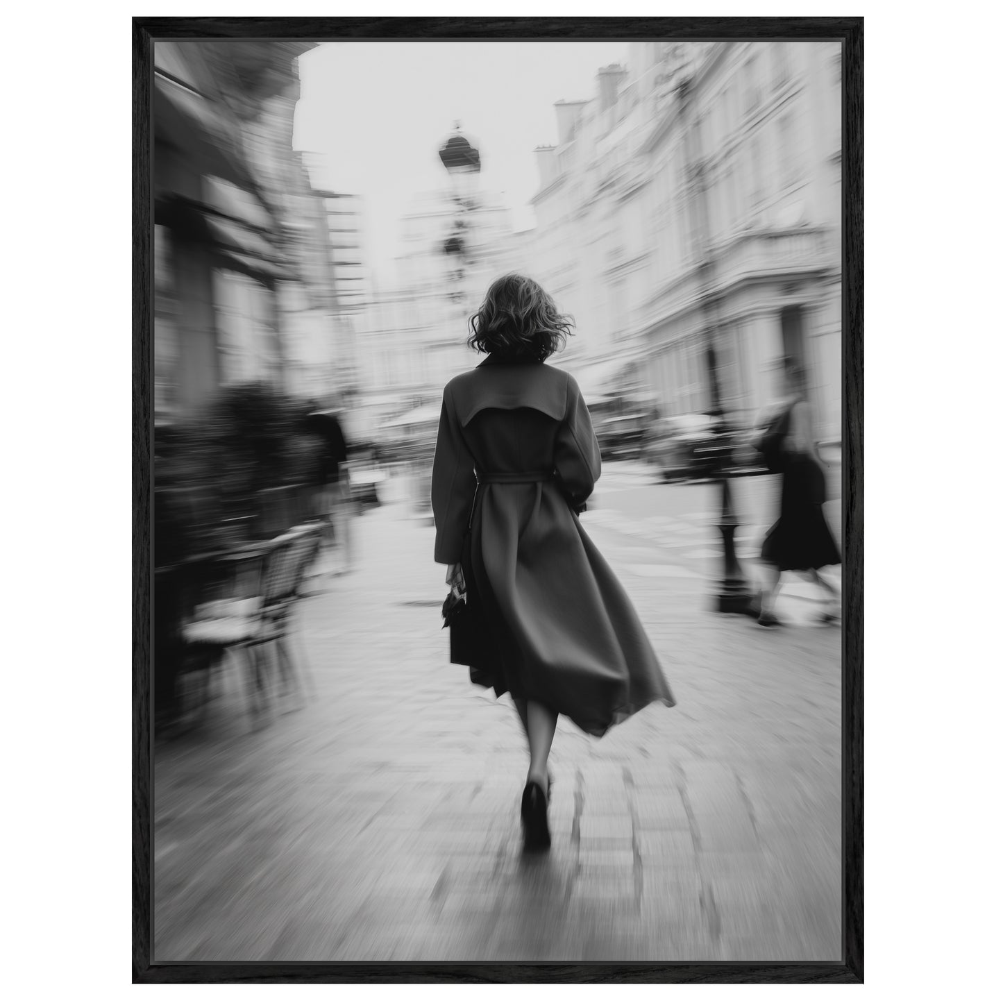 Gehende Frau Stadtbewegung Leinwandbild
