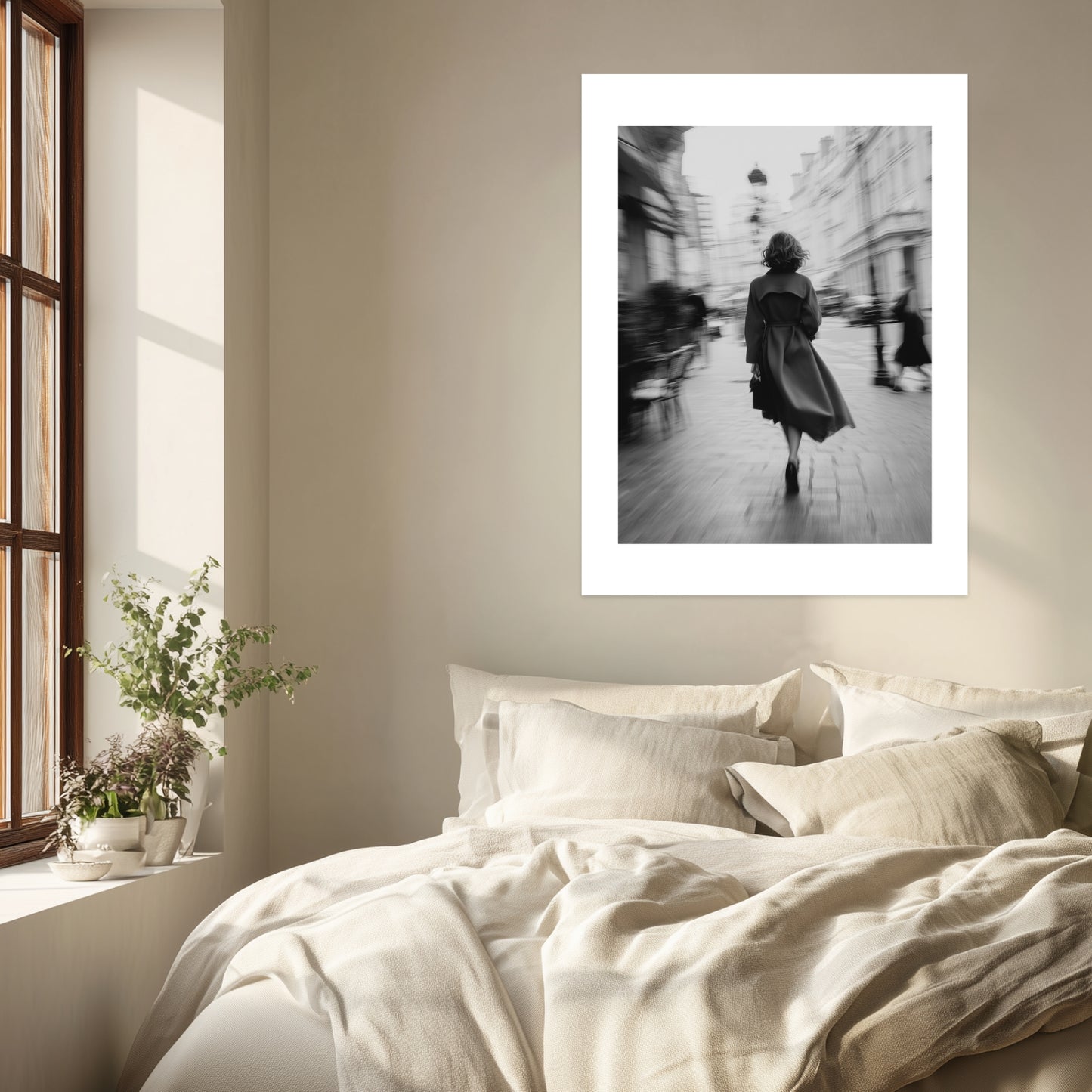 Gehende Frau Stadtbewegung Poster