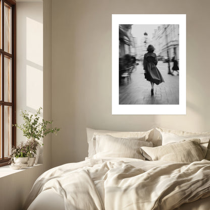 Gehende Frau Stadtbewegung Poster