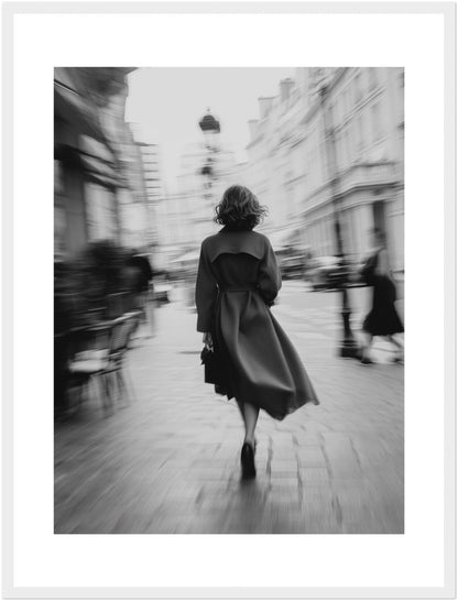Gehende Frau Stadtbewegung Poster