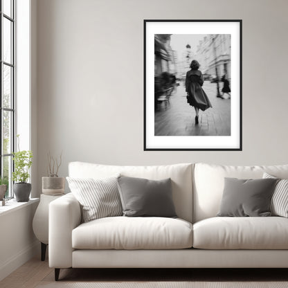 Gehende Frau Stadtbewegung Poster