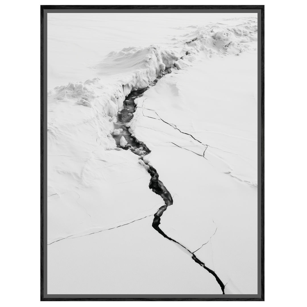 Riss im Eis Leinwandbild – Leinwandbild