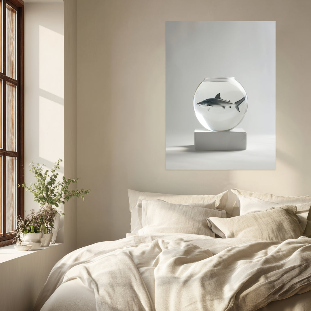 Wilder Kontrast Poster schwarz weiß – mattes Kunstdruck-Papier – Ansicht 3