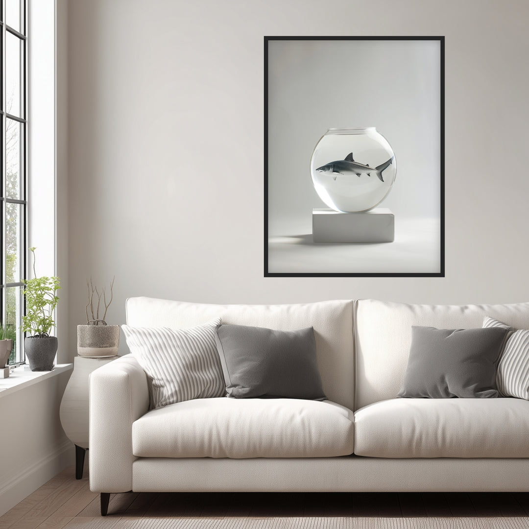Wilder Kontrast Poster schwarz weiß – mattes Kunstdruck-Papier – Ansicht 2