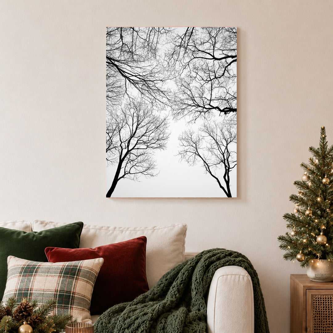 Kahle Äste im Winter Poster – Ohne Rahmen – Produktfoto