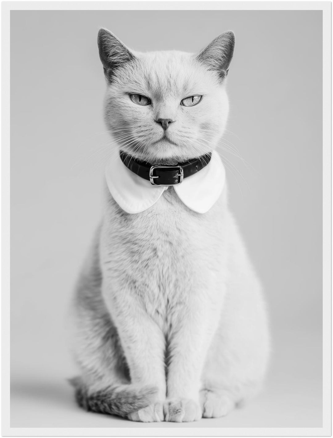 Katze mit Halsband Poster abstrakt – mattes Kunstdruck-Papier – Ansicht 6