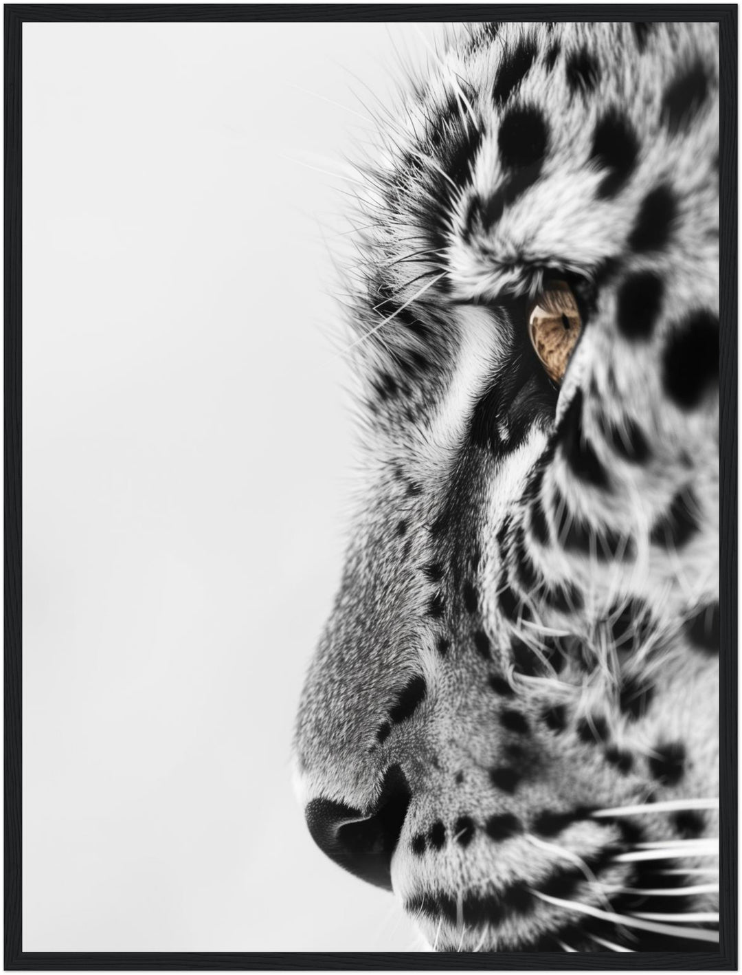 Leo Poster schwarz weiß – mattes Kunstdruck-Papier – Ansicht 2