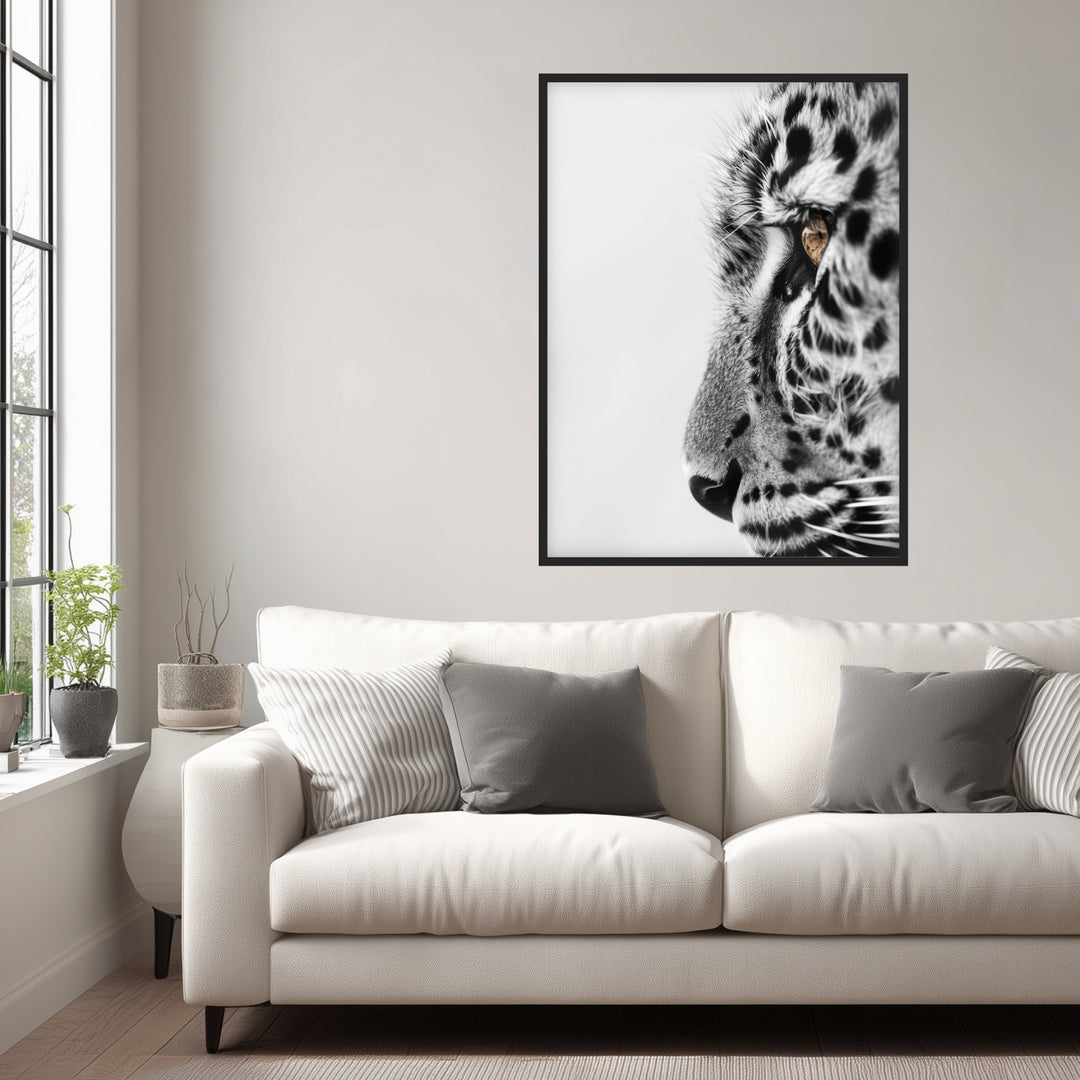 Leo Poster schwarz weiß – mattes Kunstdruck-Papier – Ansicht 5