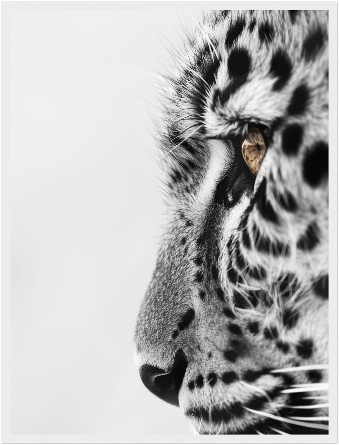 Leo Poster schwarz weiß – mattes Kunstdruck-Papier – Ansicht 3