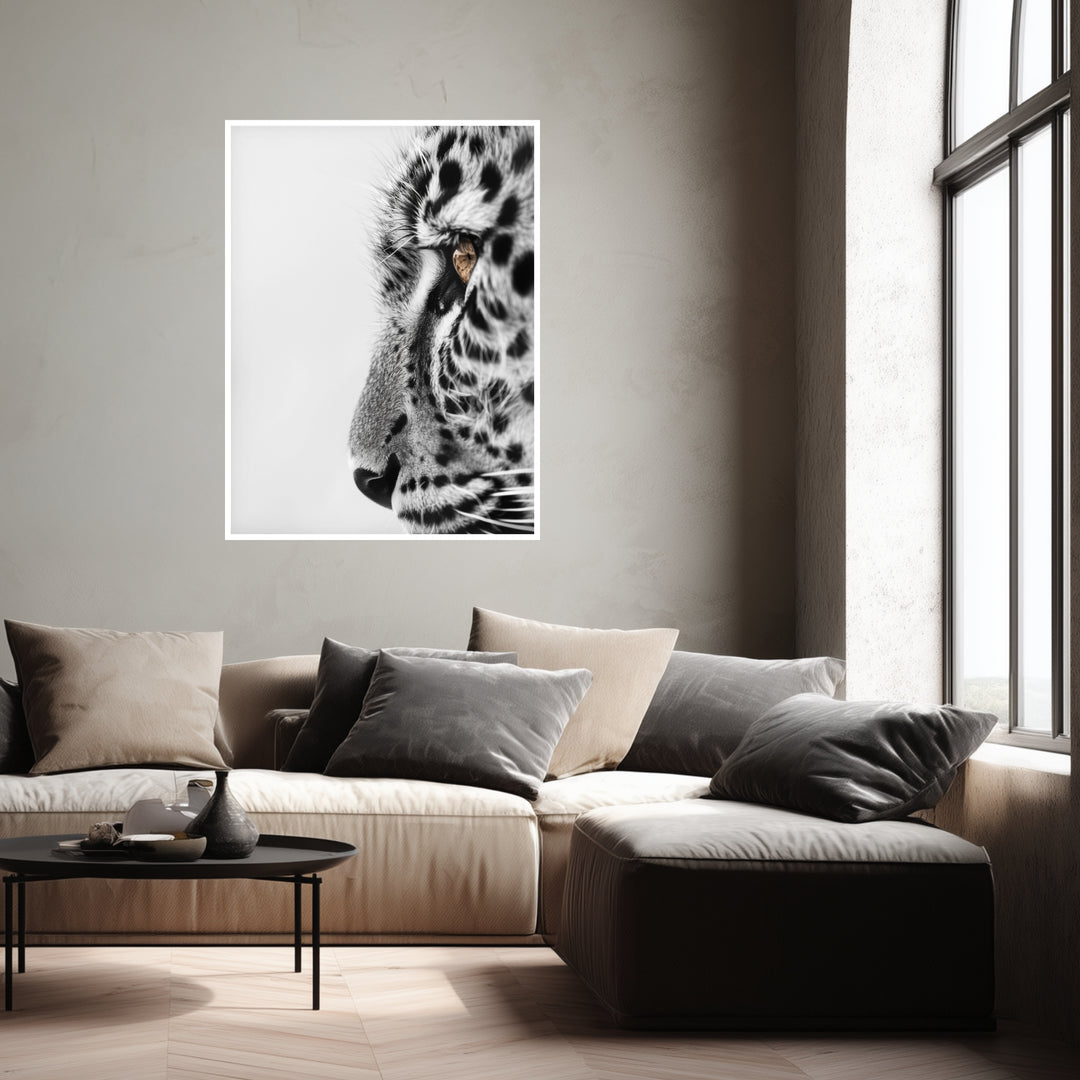 Leo Poster schwarz weiß – mattes Kunstdruck-Papier – Ansicht 6