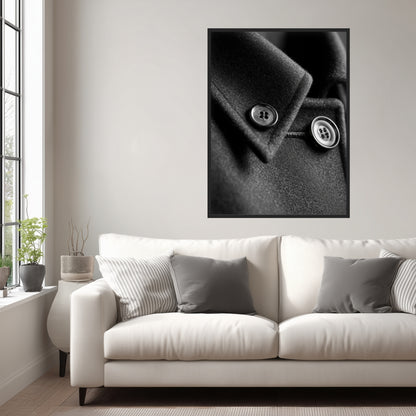 Mantelknöpfe Detail Leinwandbild