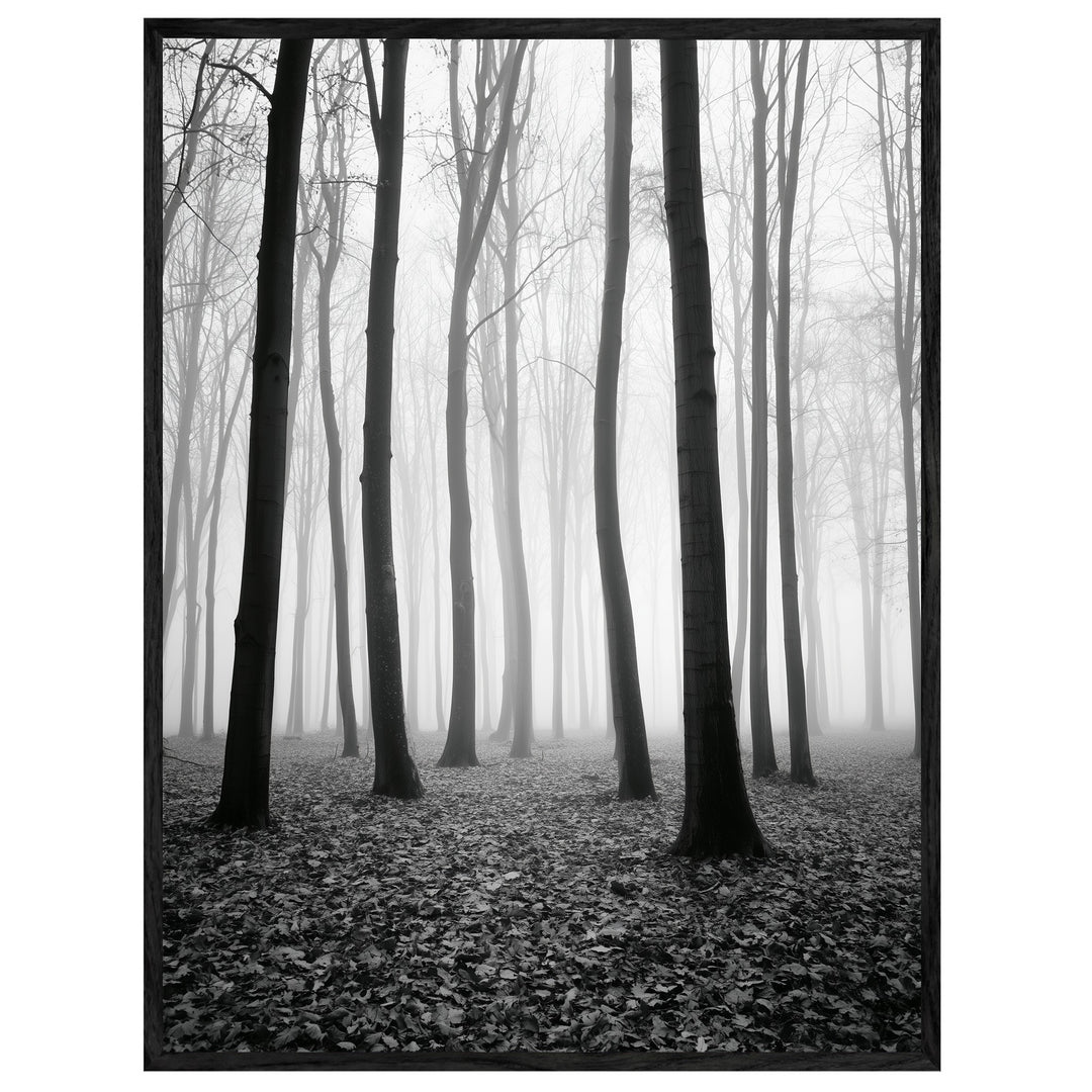 Nebel im Winterwald Leinwand