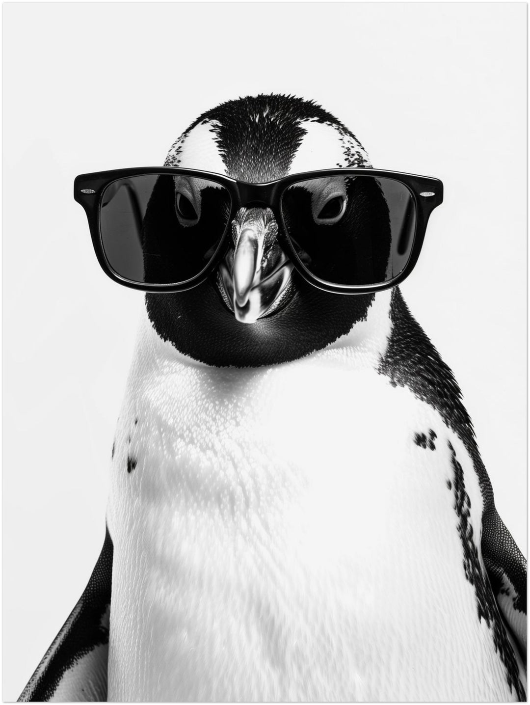 Pinguin mit Sonnenbrille Leinwandbild – Ohne Rahmen – Produktfoto