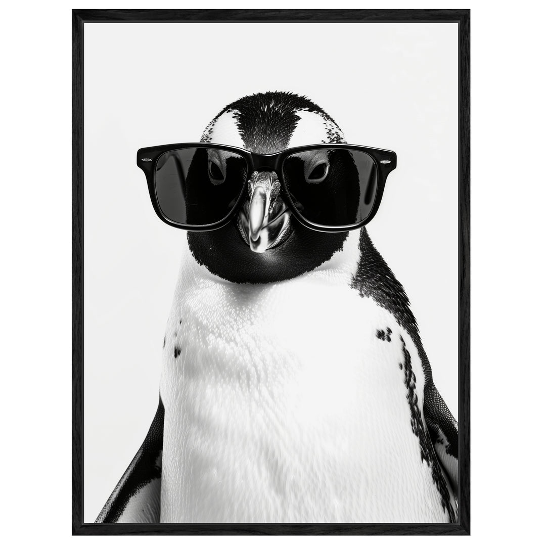 Pinguin mit Sonnenbrille Leinwandbild – Leinwandbild