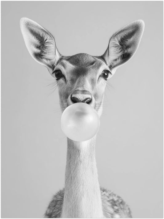 Reh mit Kaugummi Poster