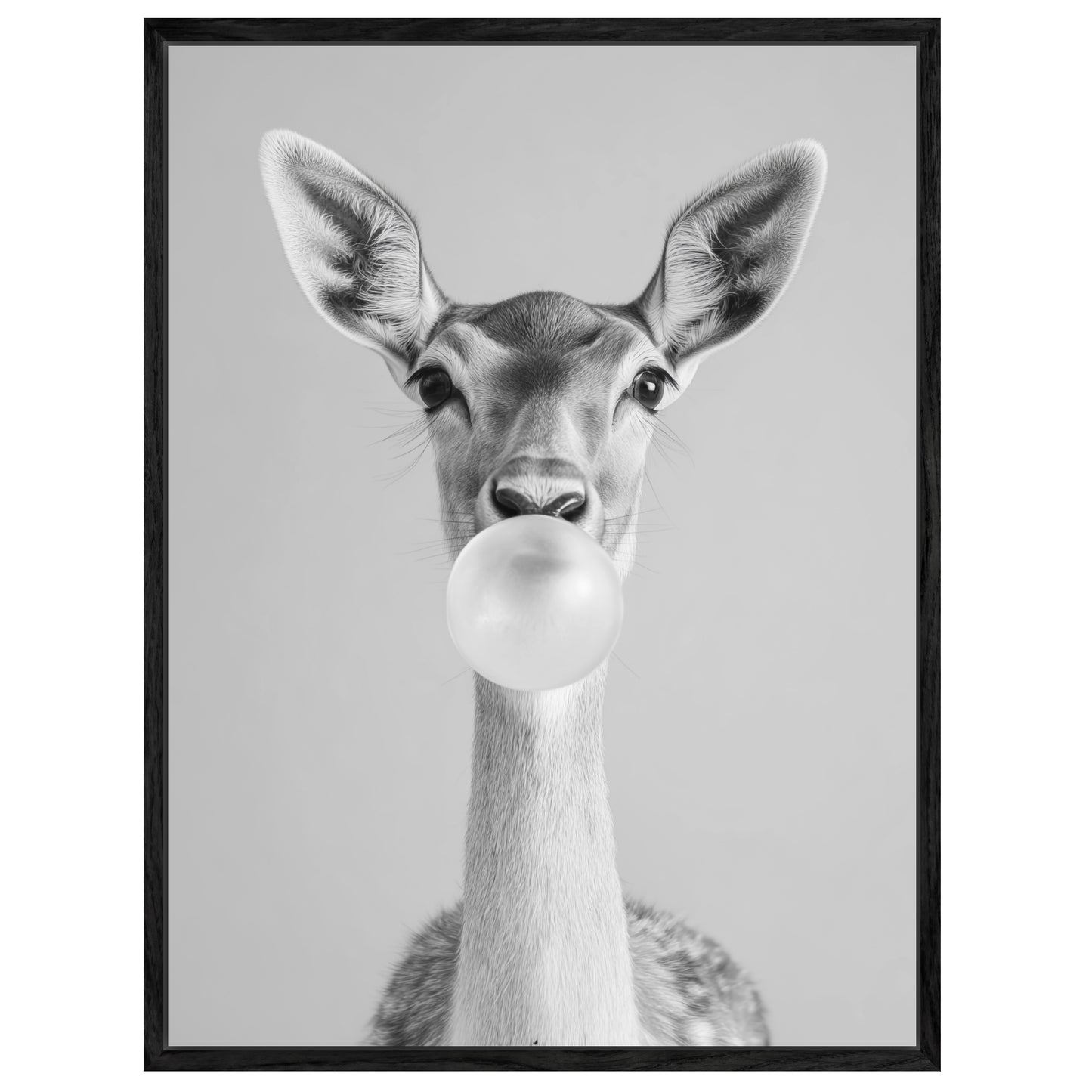 Reh mit Kaugummi Leinwandbild