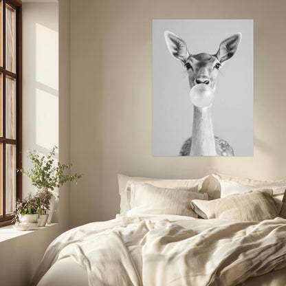 Reh mit Kaugummi Poster