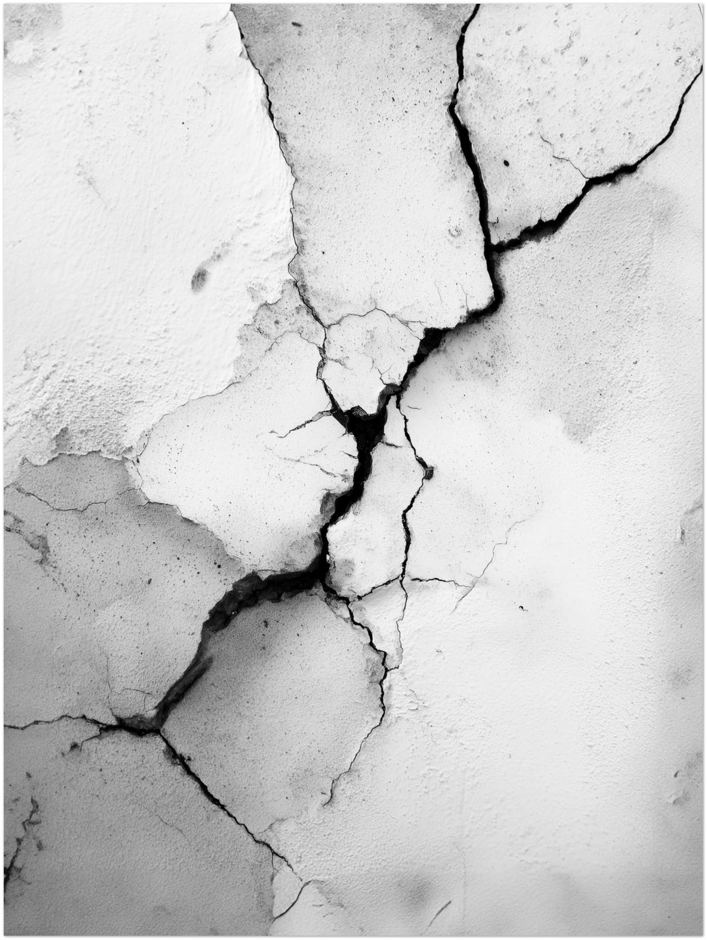 Riss in Wand Leinwandbild