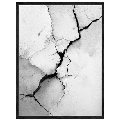 Riss in Wand Leinwandbild