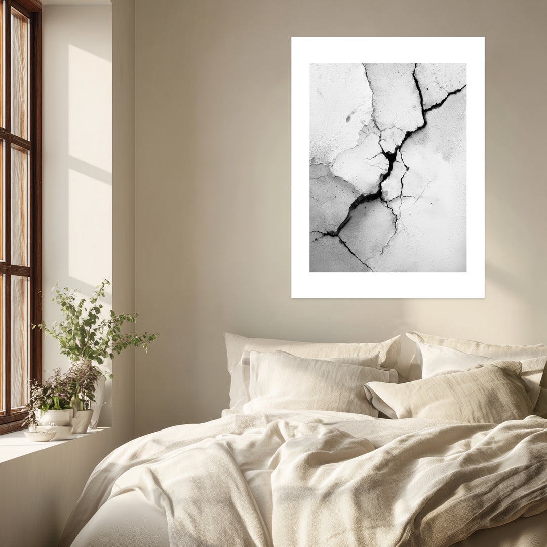 Riss in Wand Poster abstrakt – mattes Kunstdruck-Papier – Ansicht 2