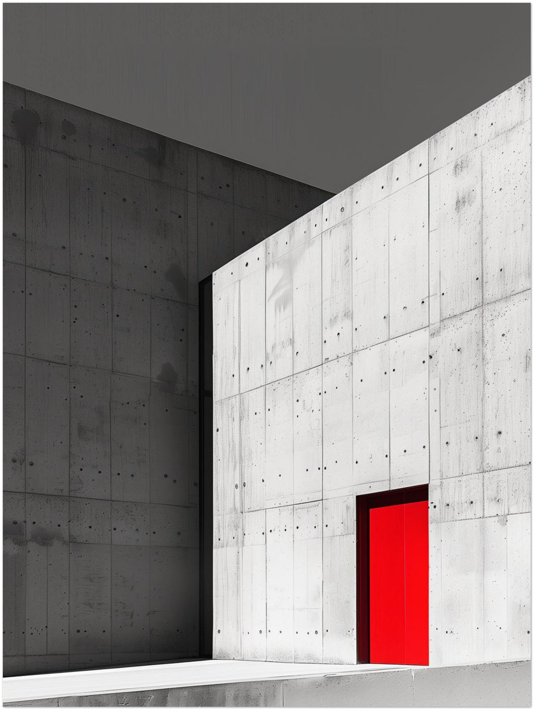 Kontrast der Moderne schwarz weiß – Wandkunst