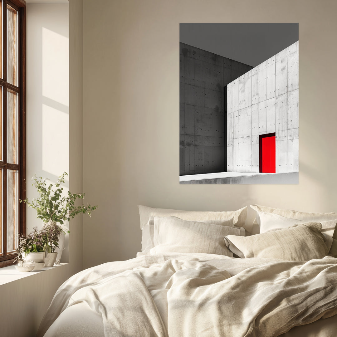Kontrast der Moderne Poster schwarz weiß – mattes Kunstdruck-Papier – Ansicht 3
