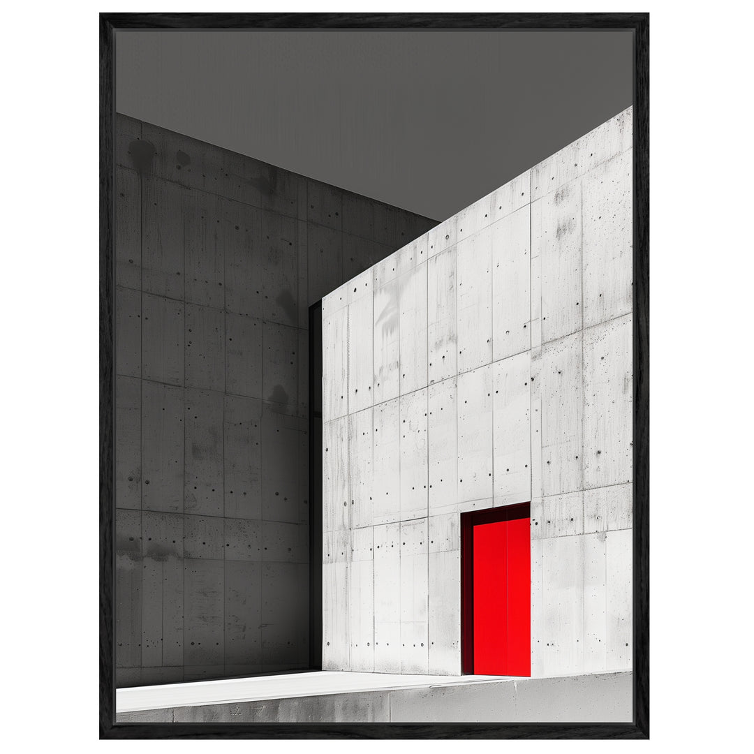 Kontrast der Moderne Leinwand schwarz weiß – Leinwand auf Holzrahmen – Ansicht 4