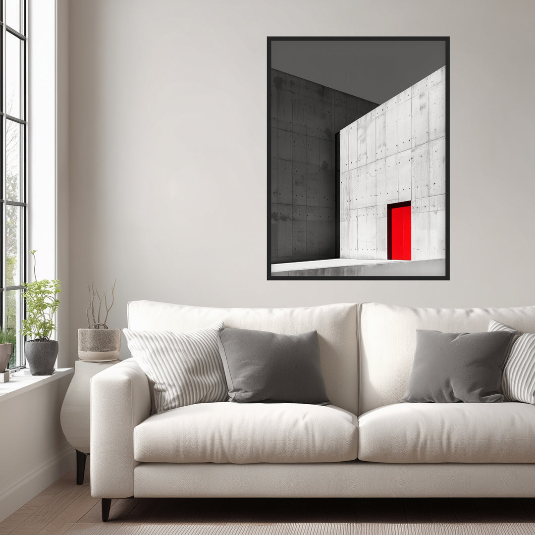 Kontrast der Moderne Poster schwarz weiß – mattes Kunstdruck-Papier – Ansicht 2